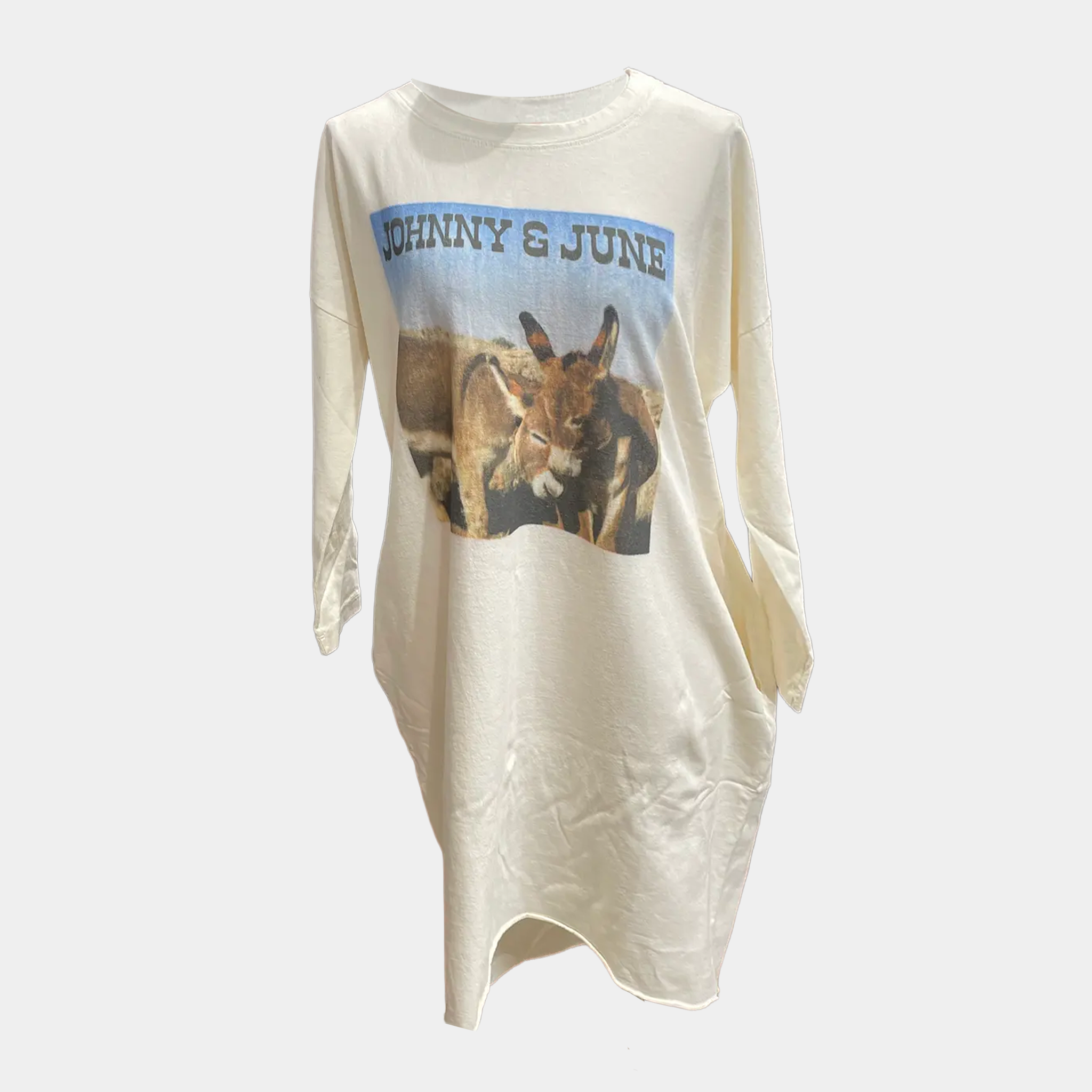 T-Shirt Dress with Johnny & June (Donkeys)