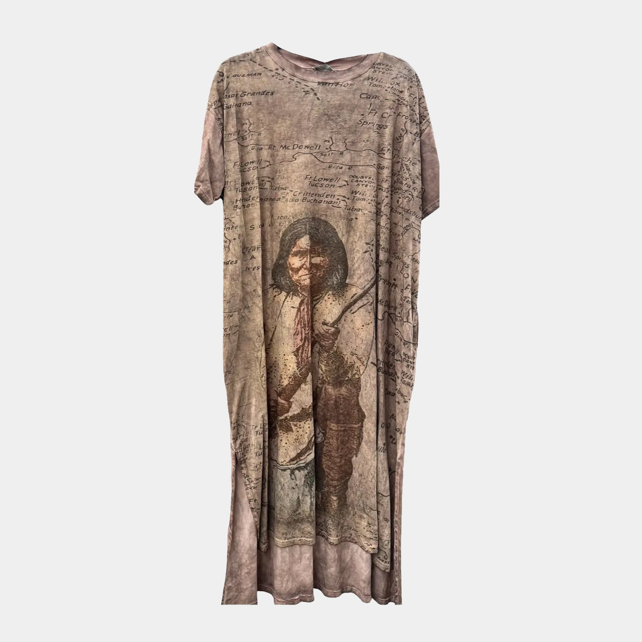 Tshirt Dress with Geronimo Print