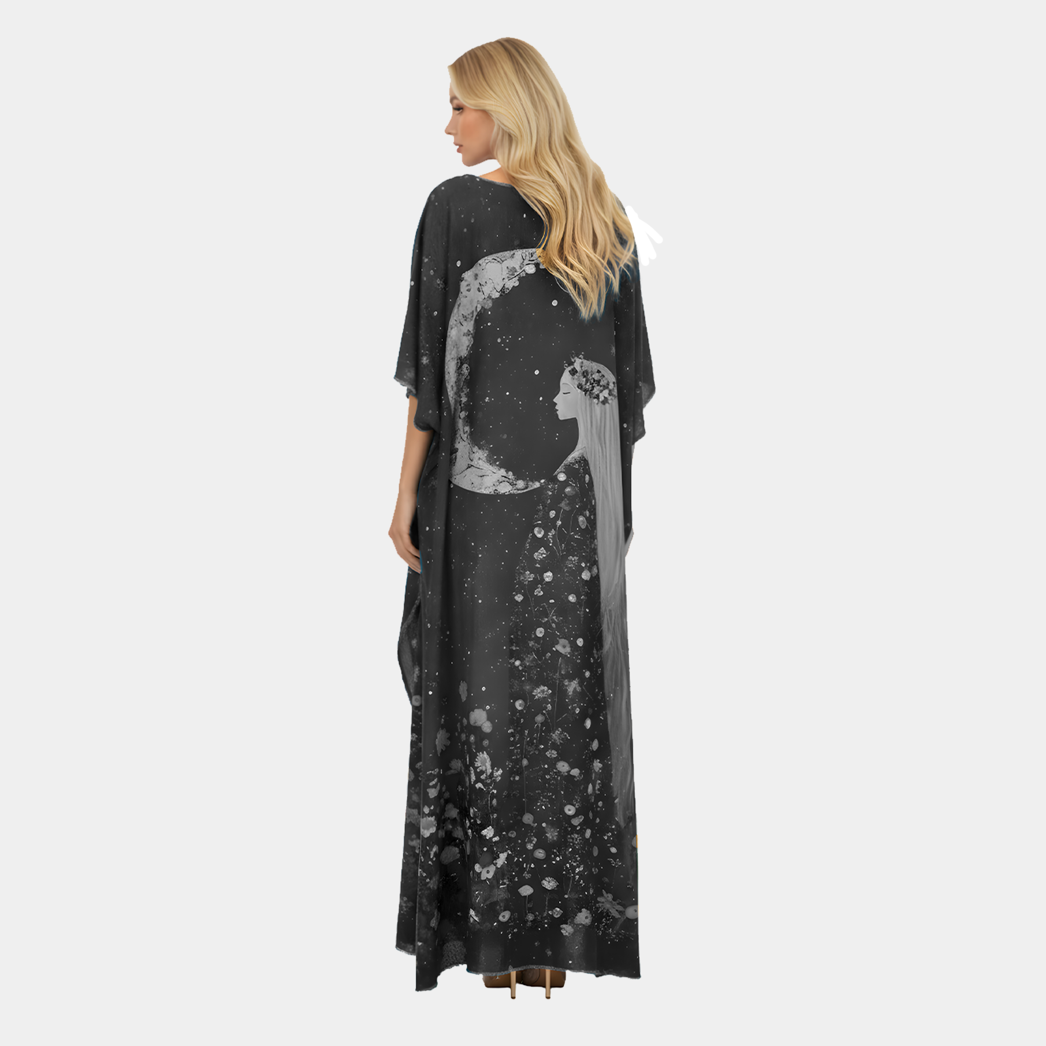 Girl Under Night Sky Duster in Blue or Gray