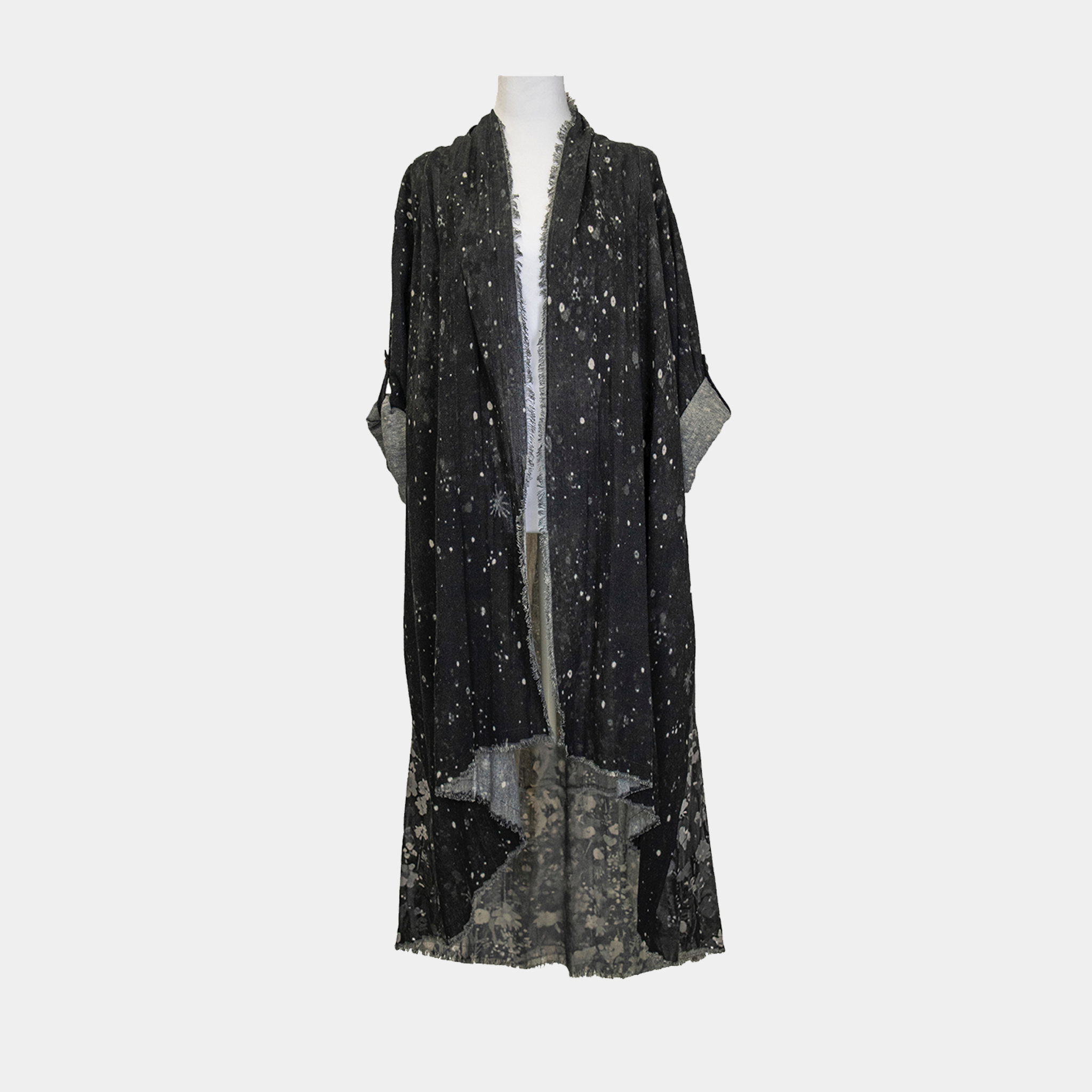 Girl Under Night Sky Duster in Blue or Gray