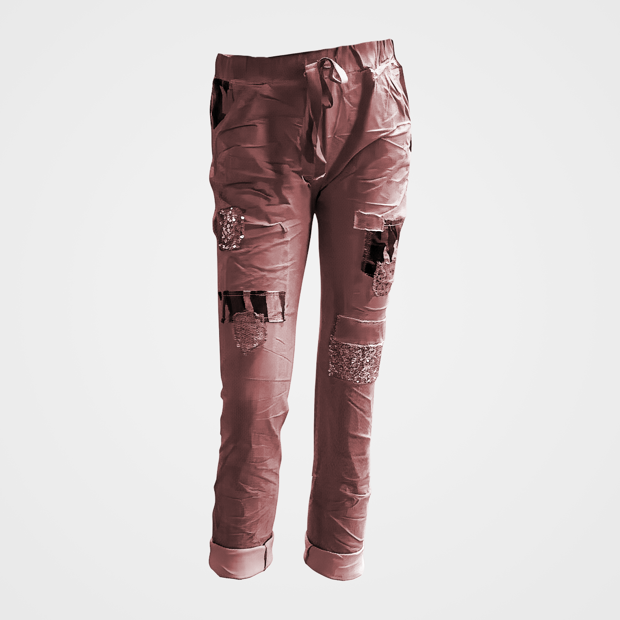 Magic Pants with Sequin & Patchwork Embellishment