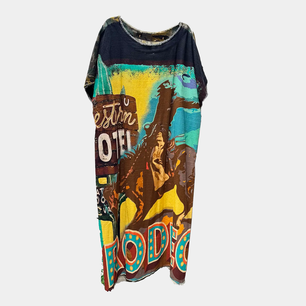 Hi-Lo Tunic with Leopard/Camo (Front) and Rodeo (Back)