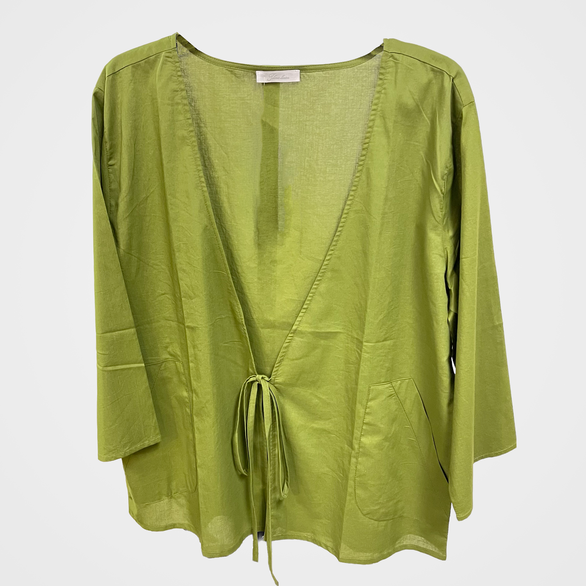 Cotton Tie-Front Vest Cardigan in Two Colors | $40 Each