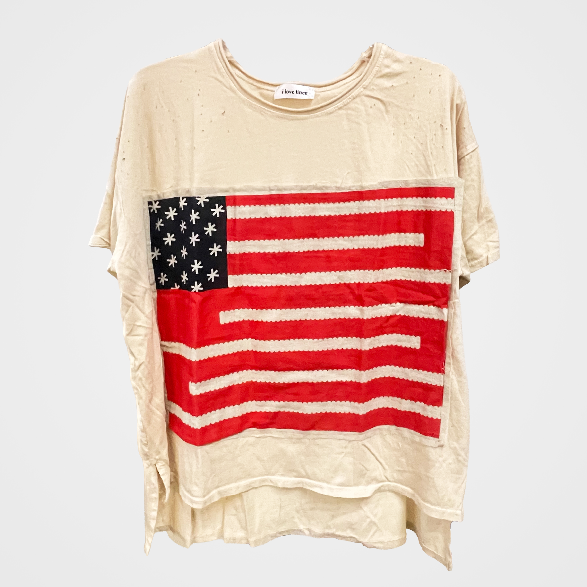 Distressed American Flag Patch Tee | $29 Each