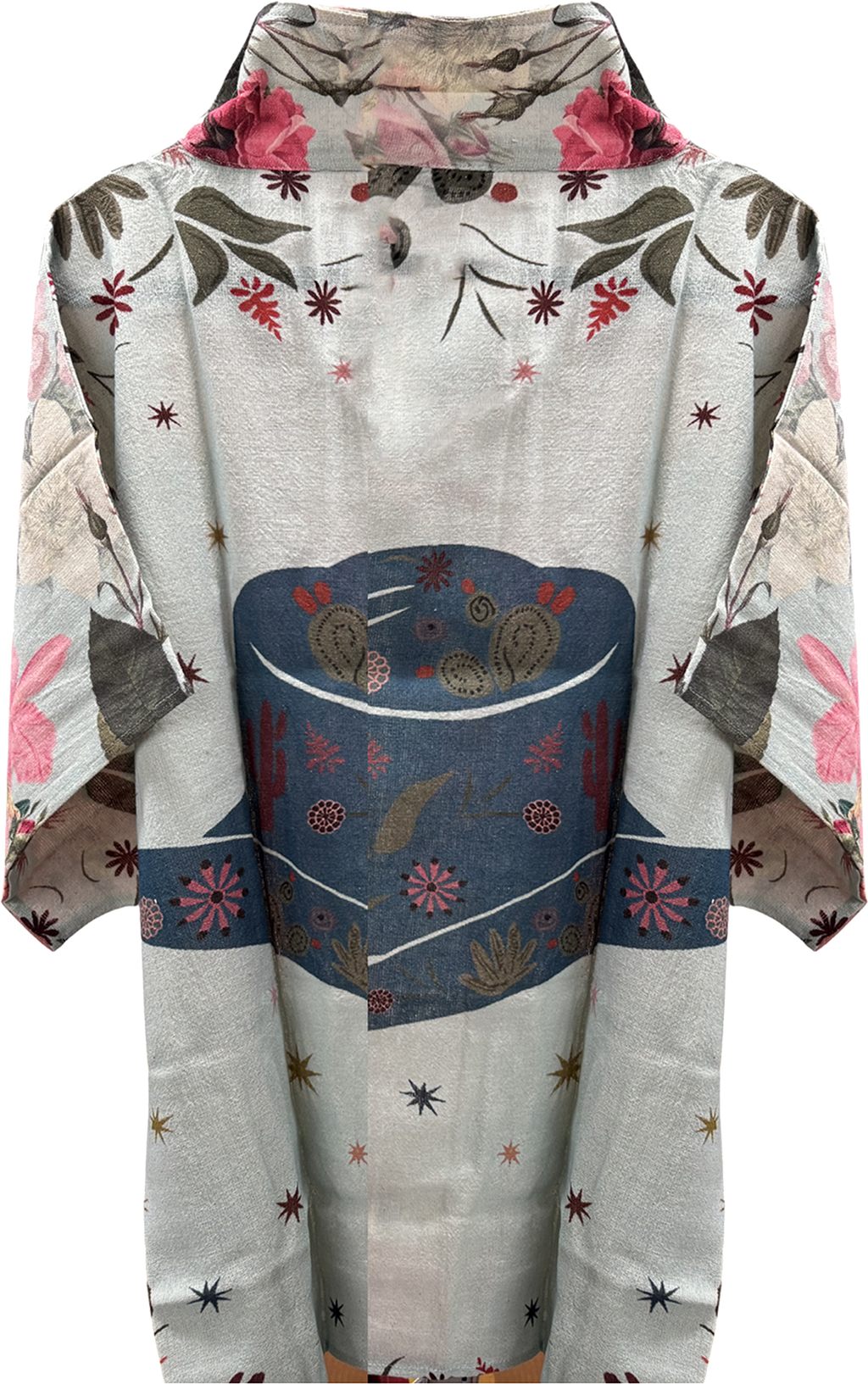 Collared Blouse with Front/Back Designs