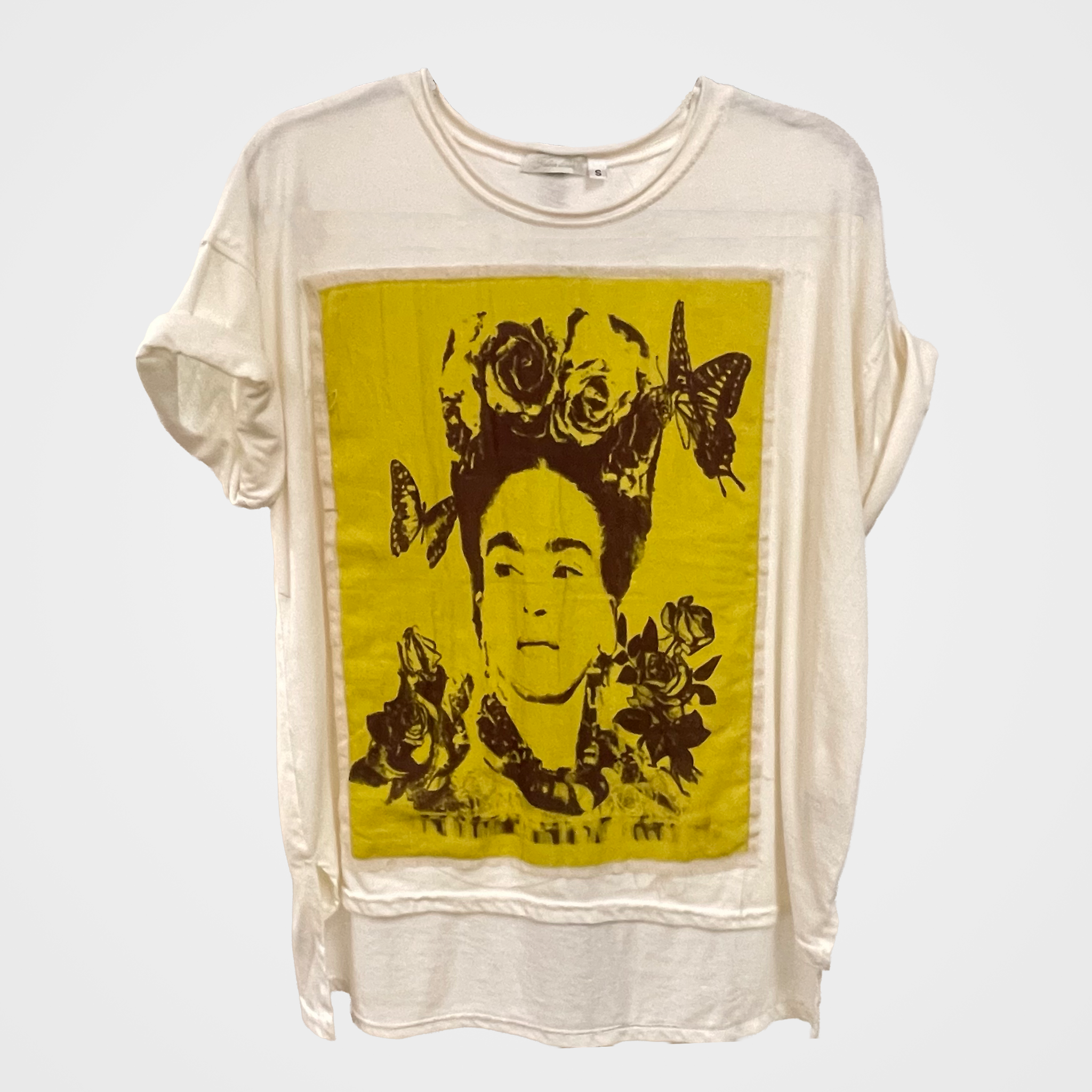 Frida Kahlo Yellow Patch Tee | $29 Each