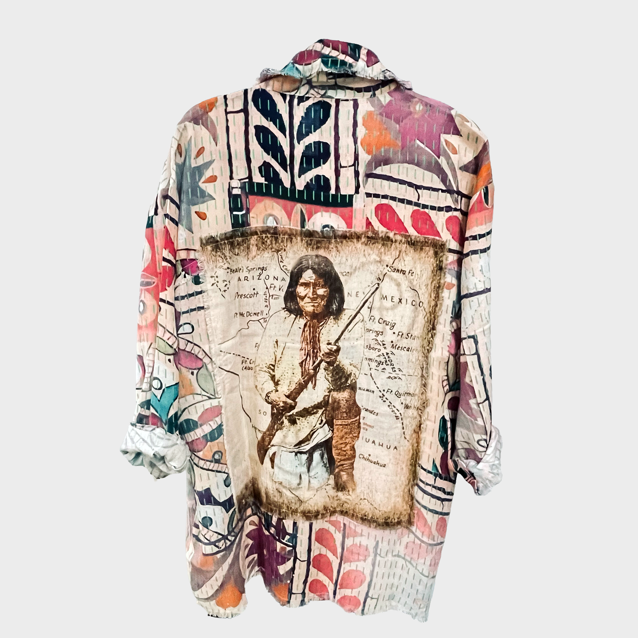 Geronimo Map Patch Button-Up Shacket | $47 Each