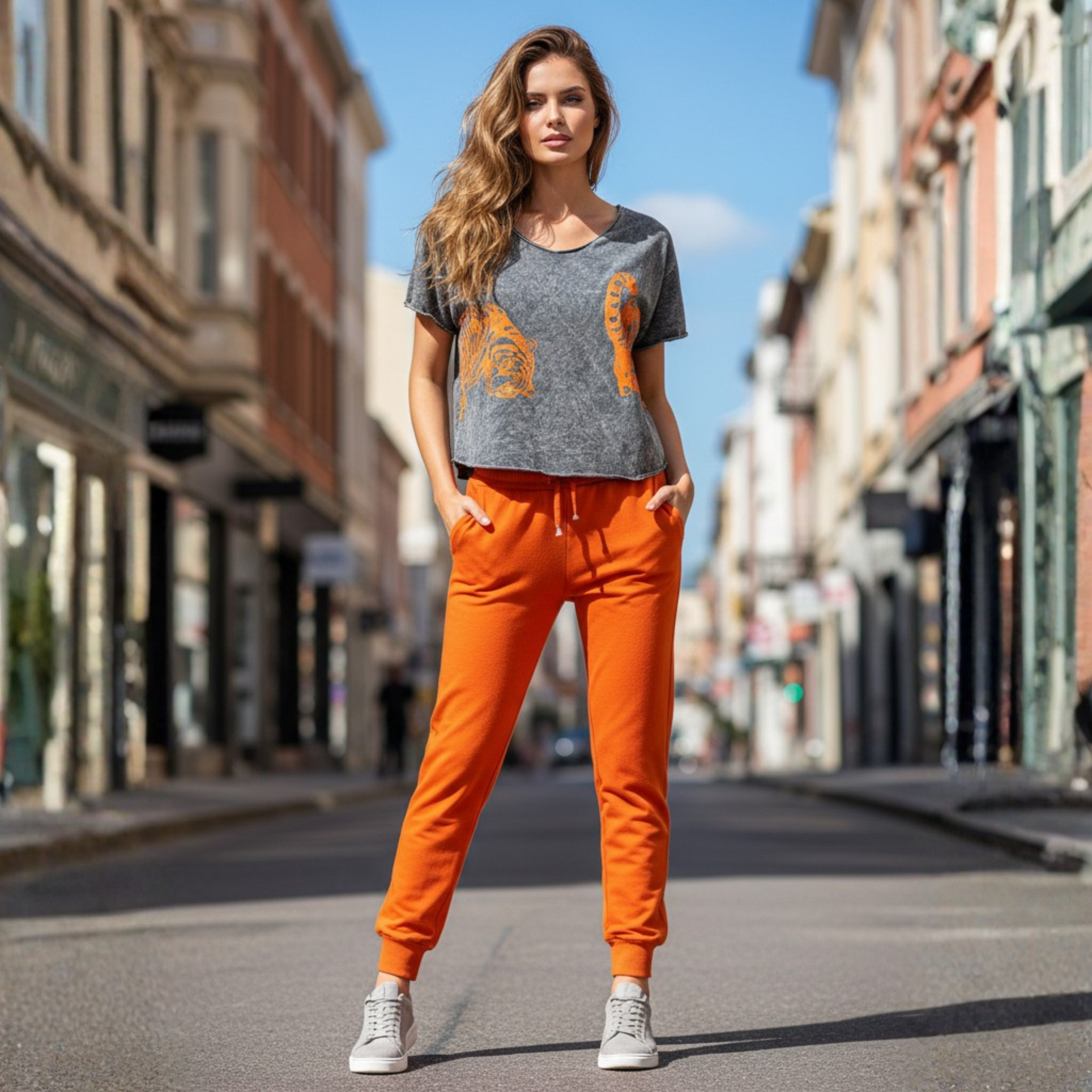 Vintage Style Tee with Tiger Print in Three Colors | $29 Each