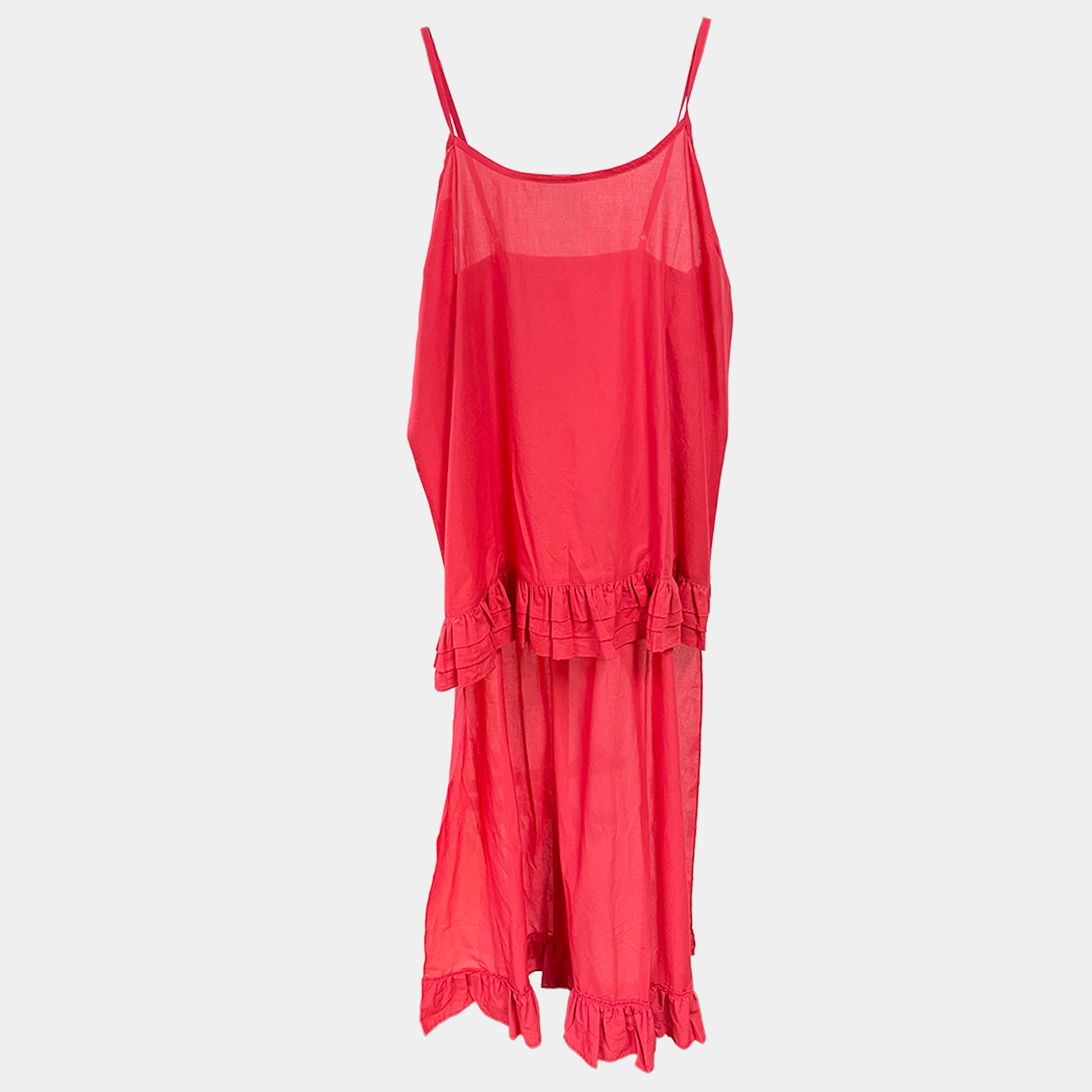 Ruffle Hi-Lo in Four Colors | $39 Each