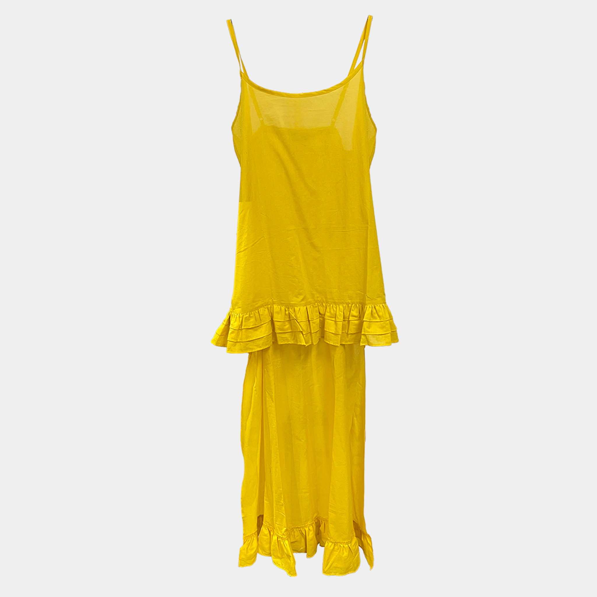 Ruffle Hi-Lo in Four Colors | $39 Each