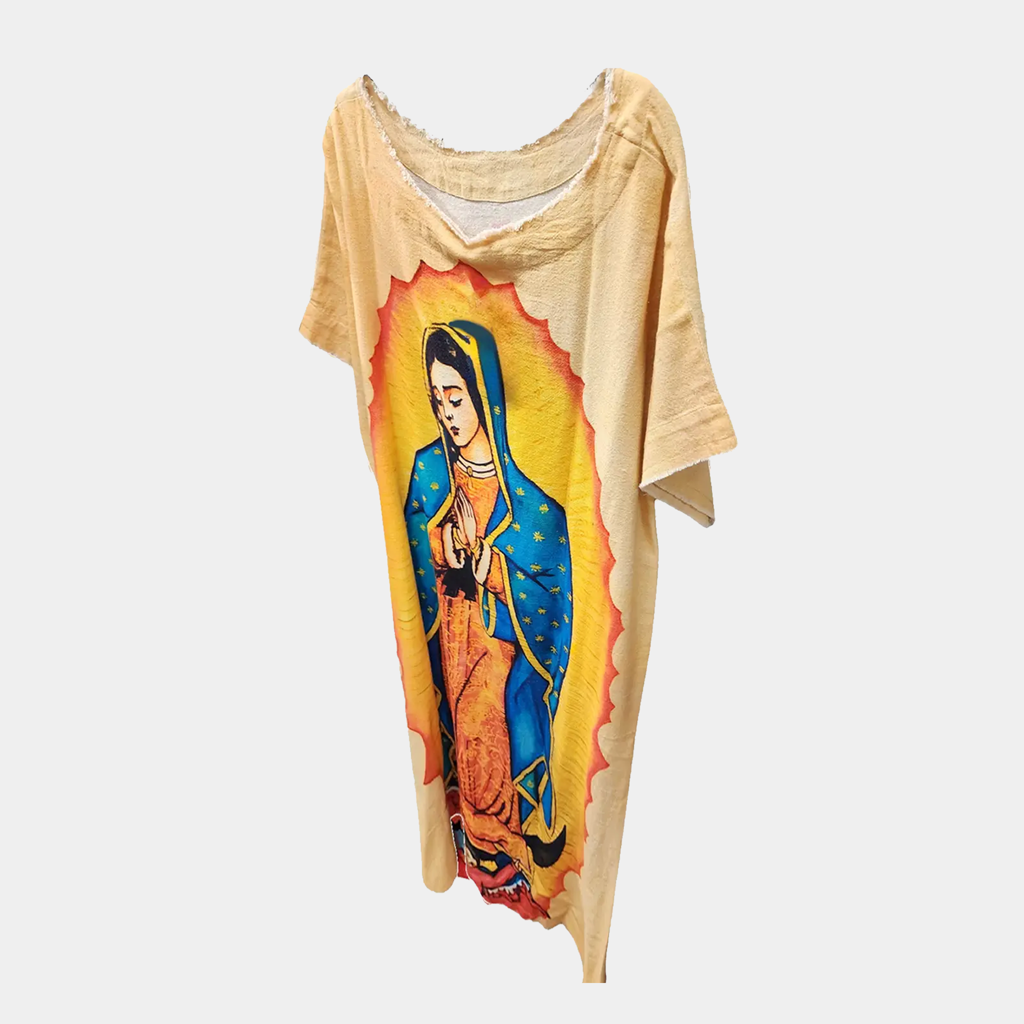 Hi-Lo Tunic with Crosses (Front) and Mother Mary (Back)