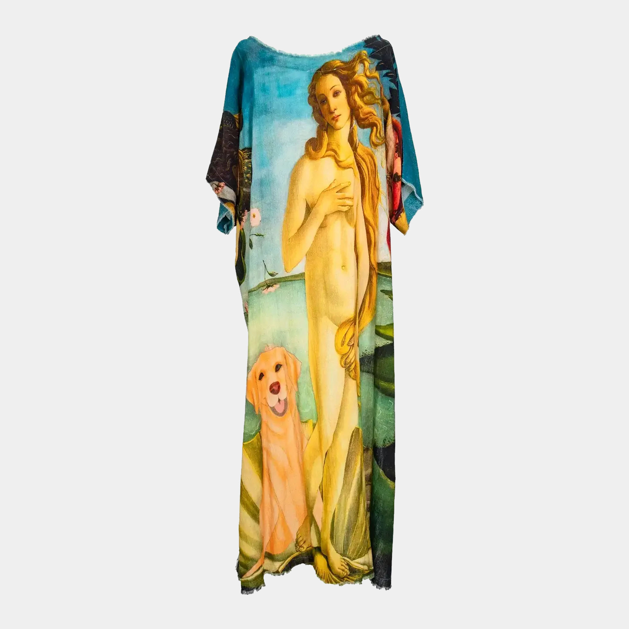 Hi-Lo Tunic w/Venus Patch (front) & Venus de Milo w/Dog Print (back)