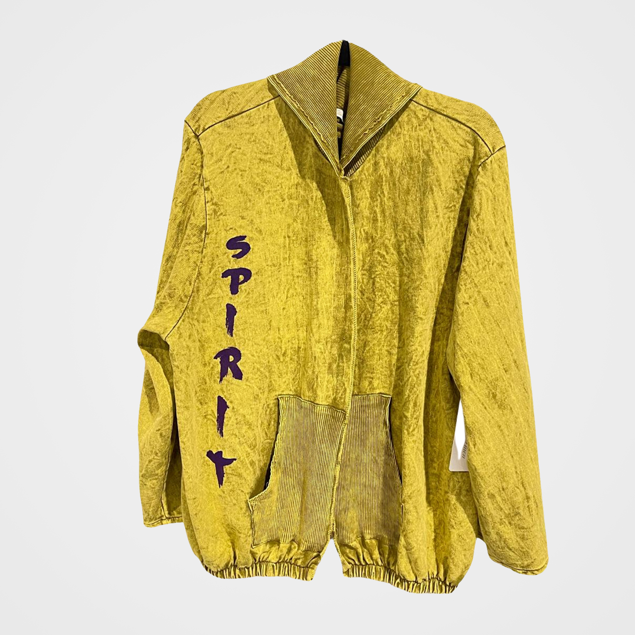 French Terry Open Front Hoodie with Unicorn/Spirit Print in 5 Colors