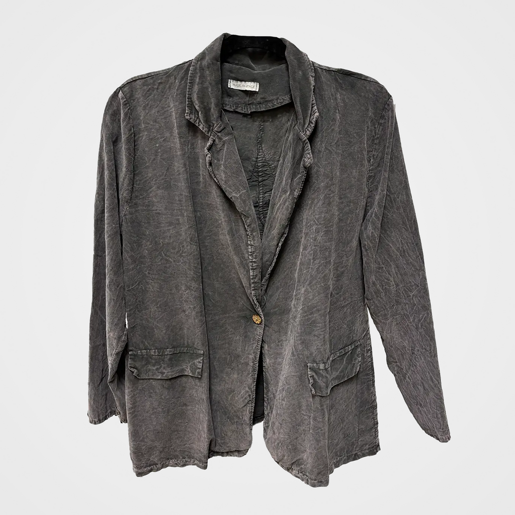 Mineral-Washed Pinwale Corduroy Jacket with Star Patch