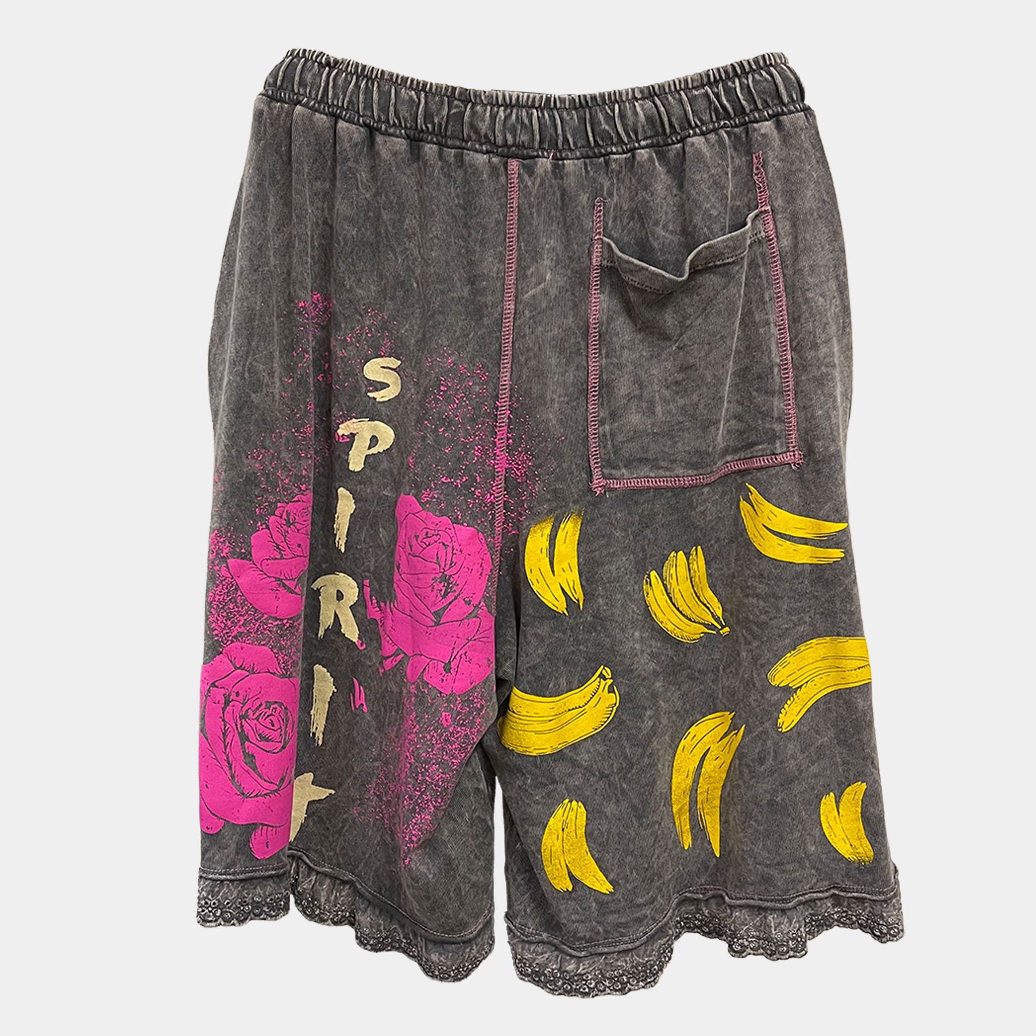 Mineral Wash Gray Jogger Lounge Shorts | $44 Each