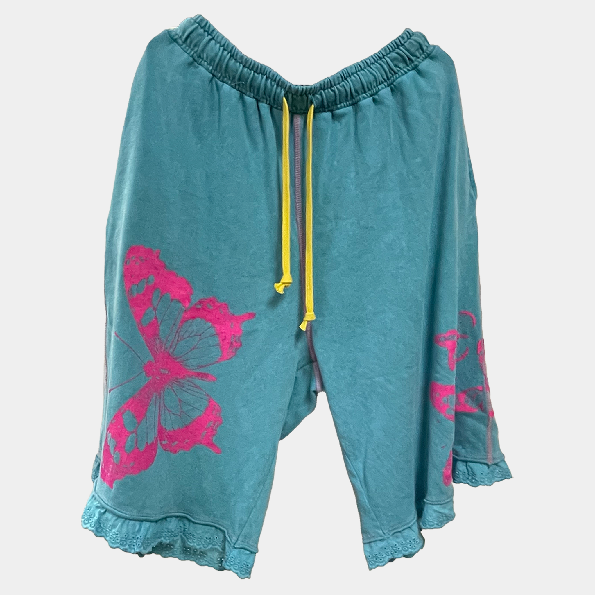 Turquoise Blue Jogger Lounge Shorts | $44 Each