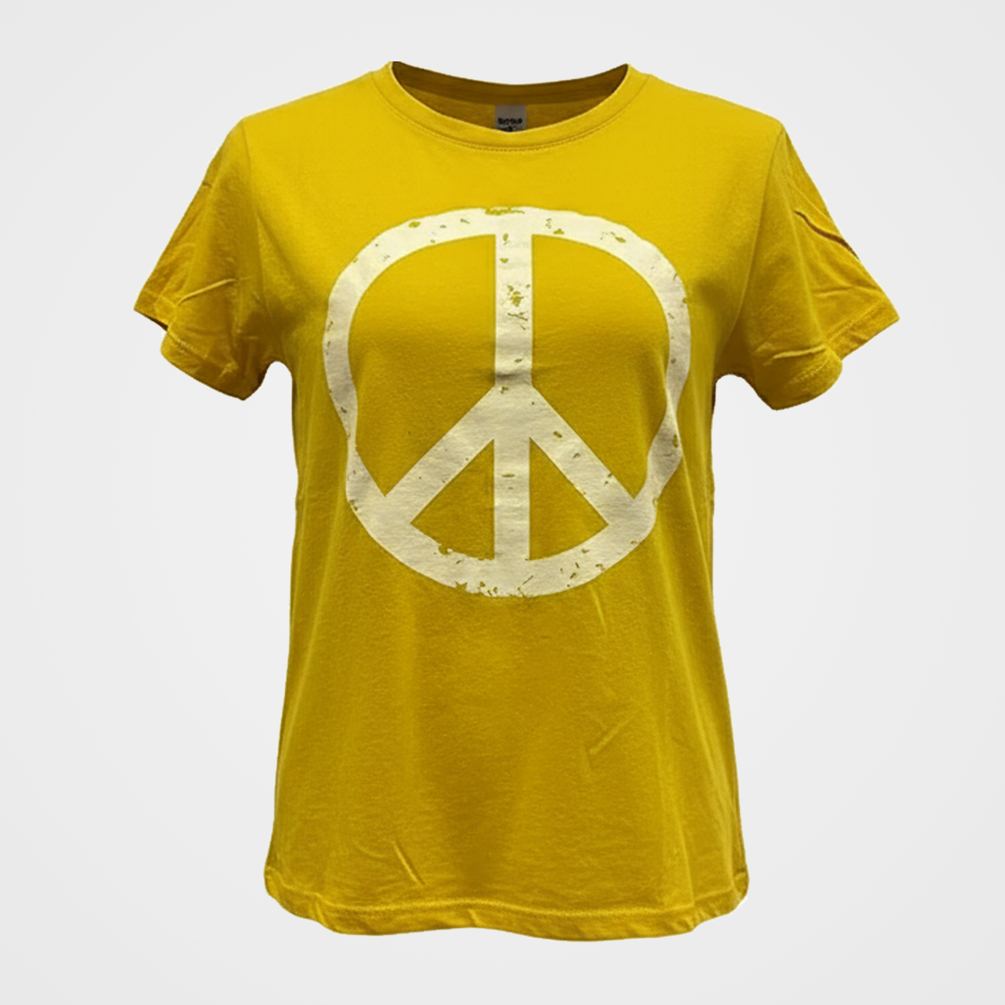 Iconic Peace Sign Tee with Cap Sleeve