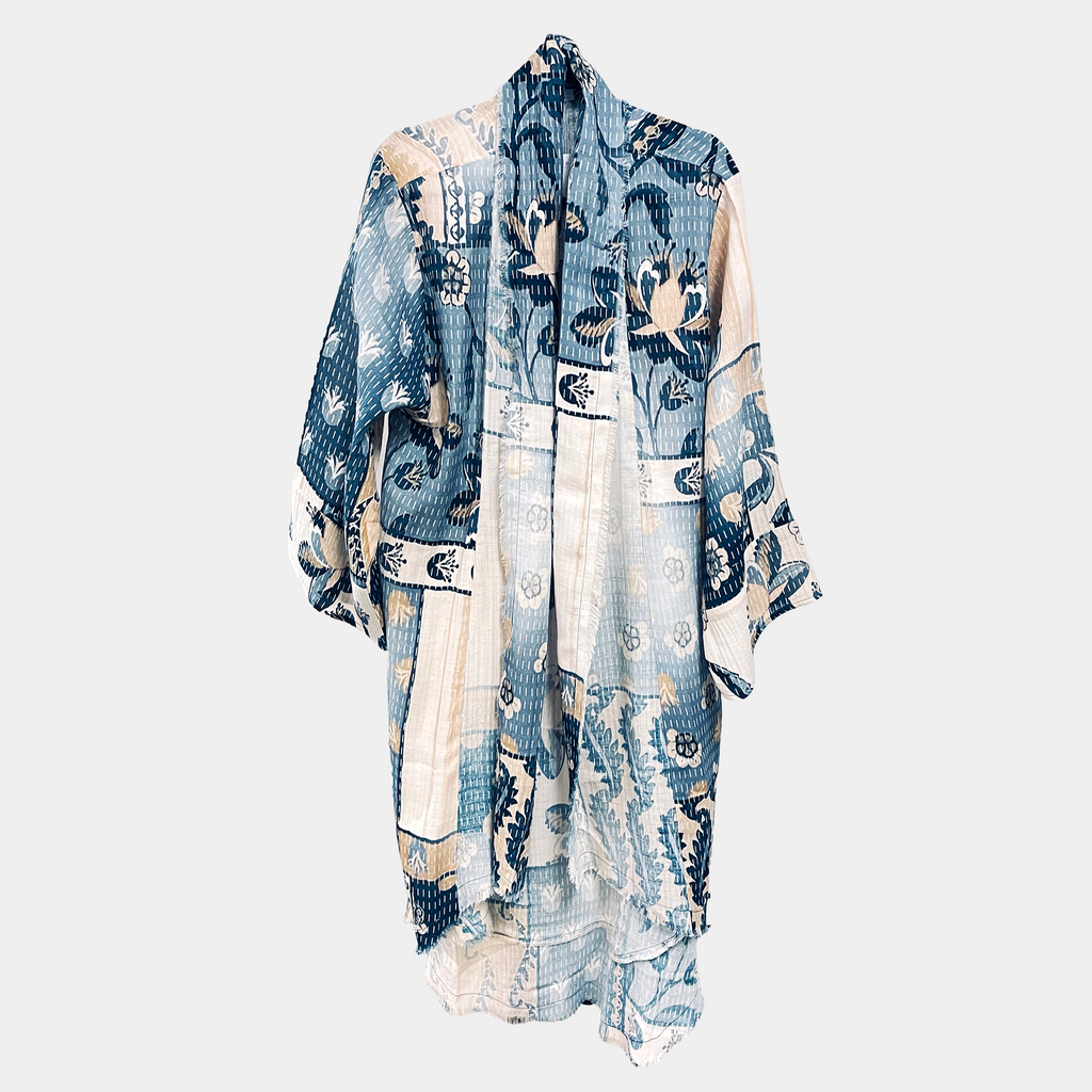 Peace Sign Patchwork Cotton Duster | $54 Each