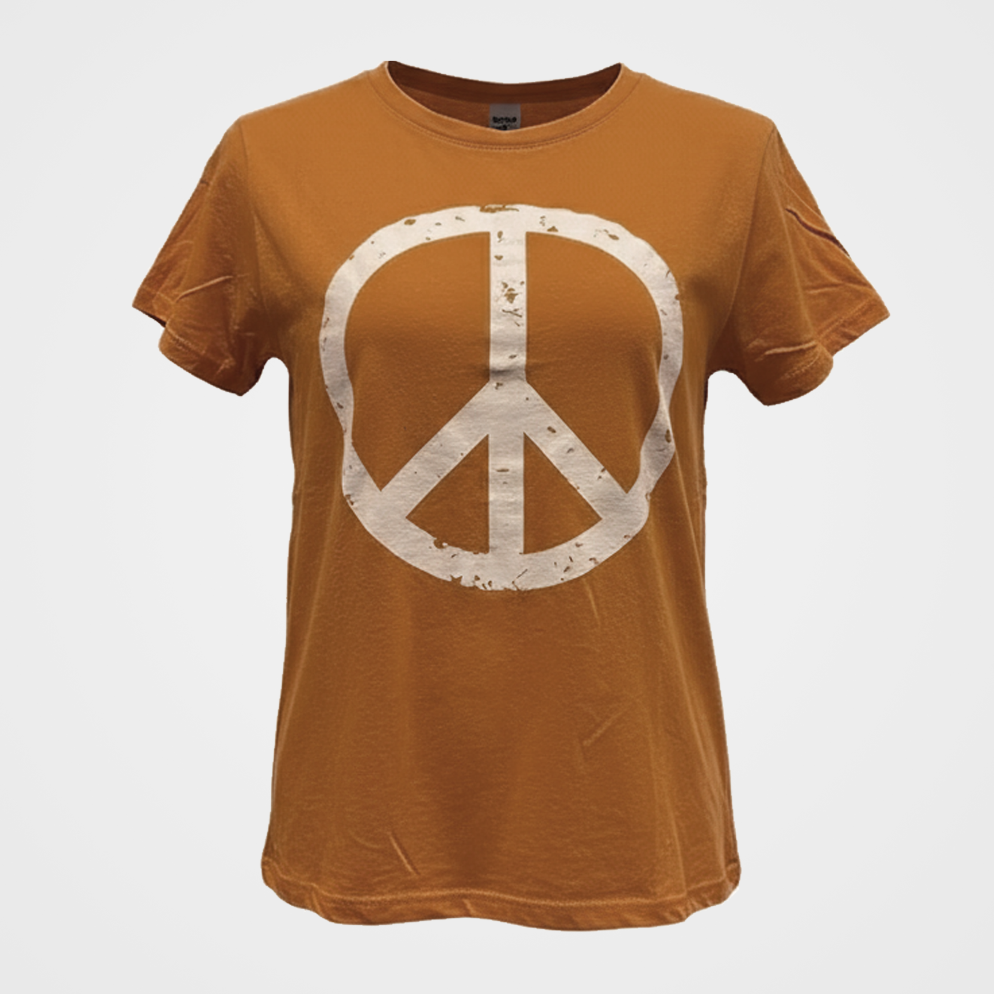 Iconic Peace Sign Tee with Cap Sleeve