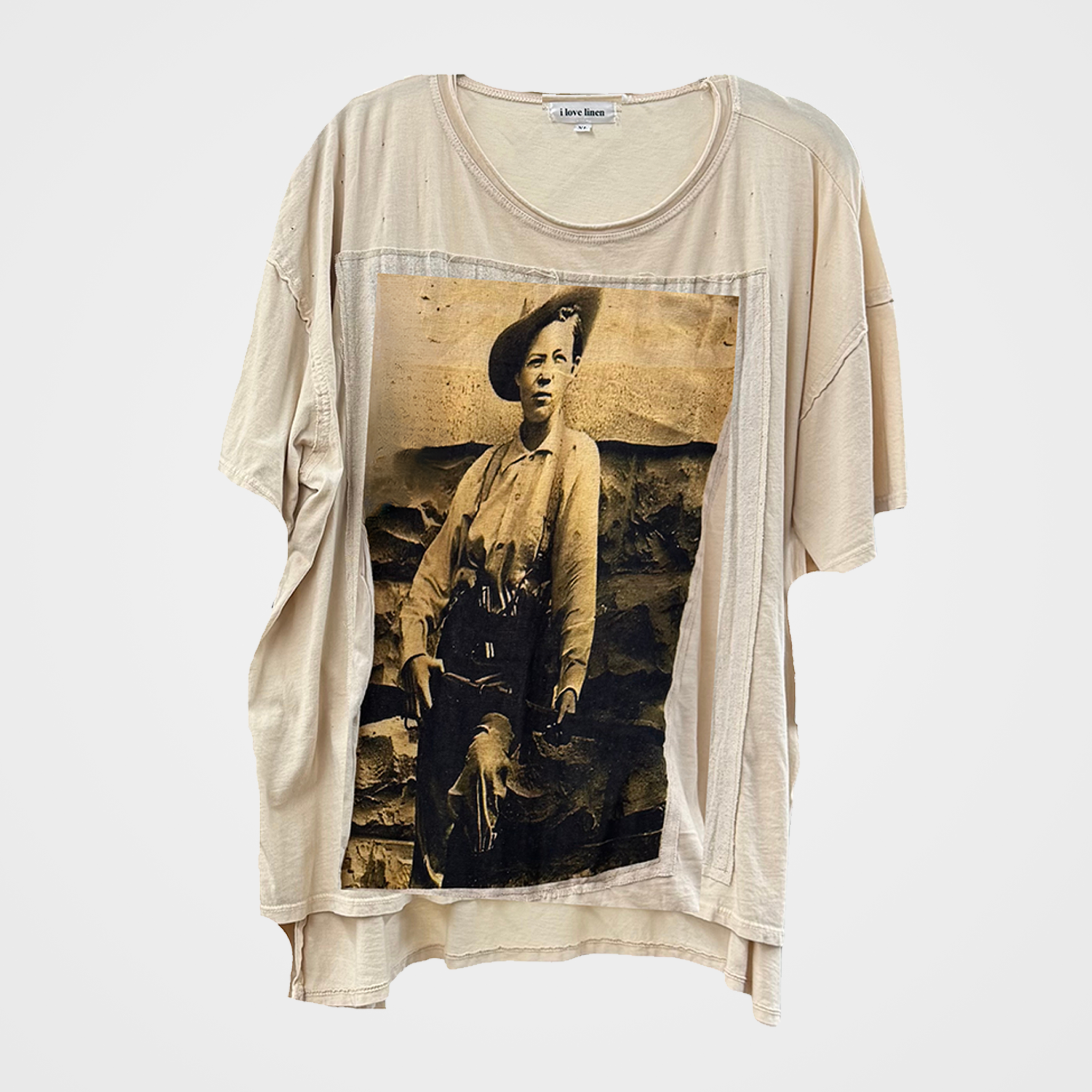Pearl Hart Oversized Patchwork Tee