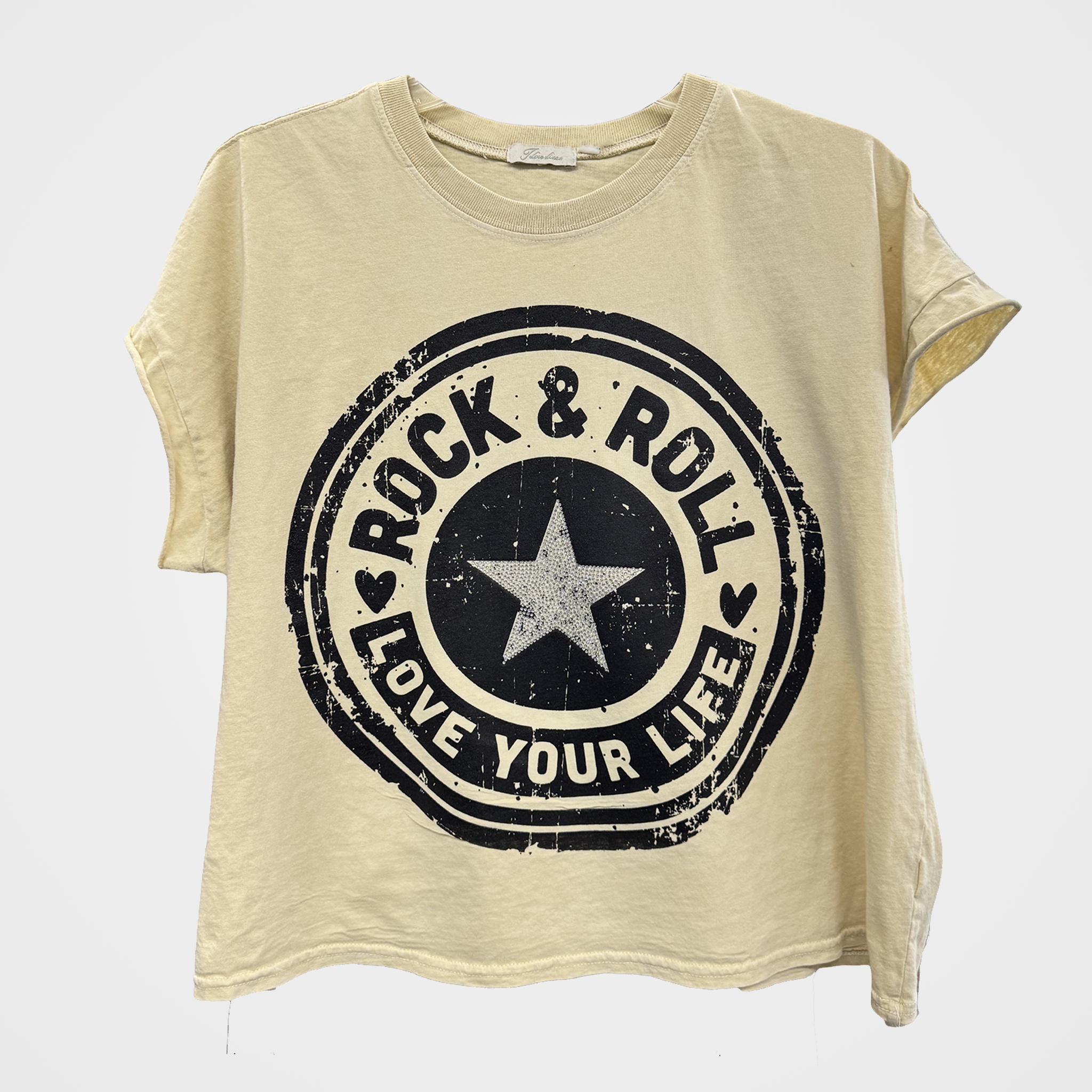 Rock & Roll Tee with Star Bling
