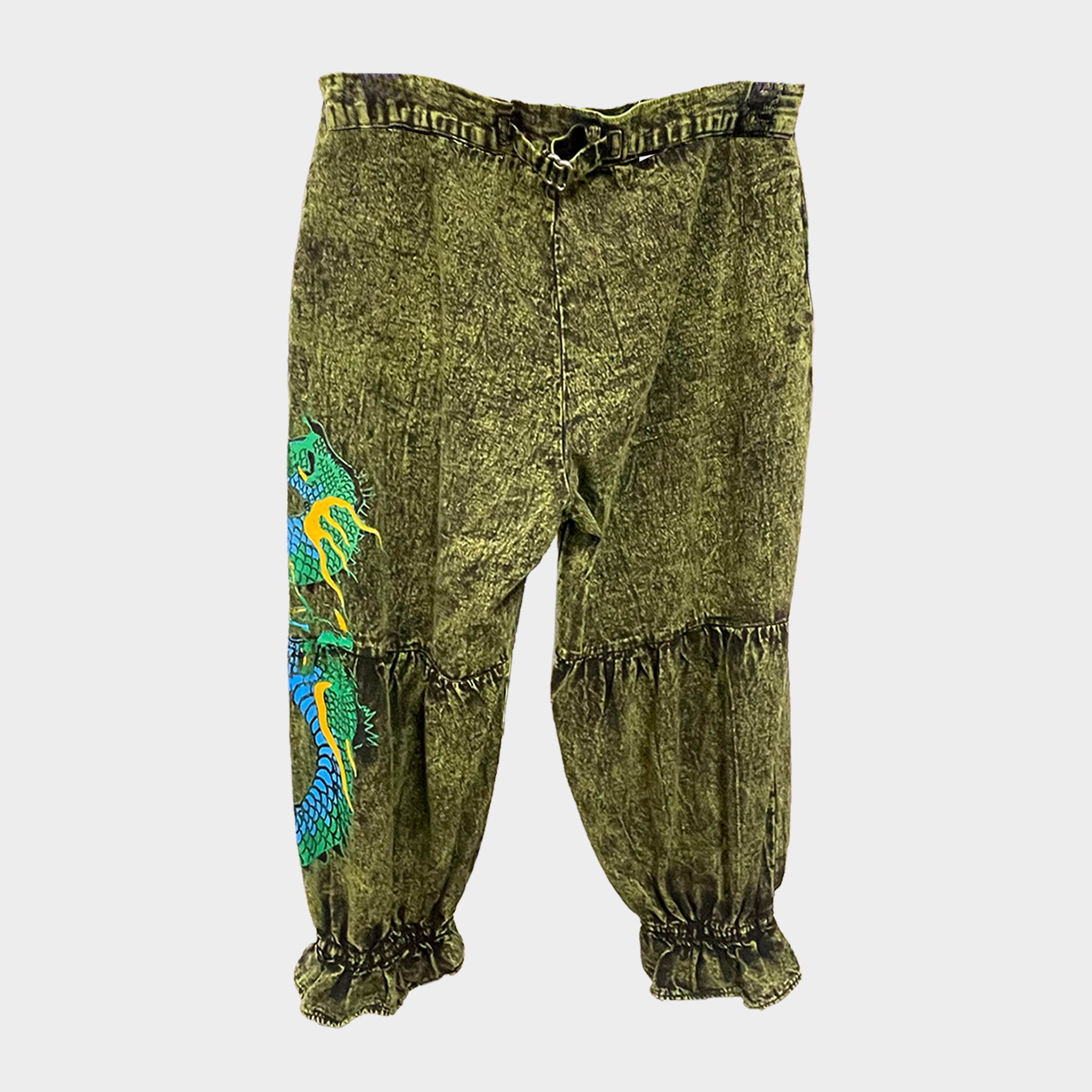 Cotton Canvas Capri Bloomers with Dragon Print | $54 Each