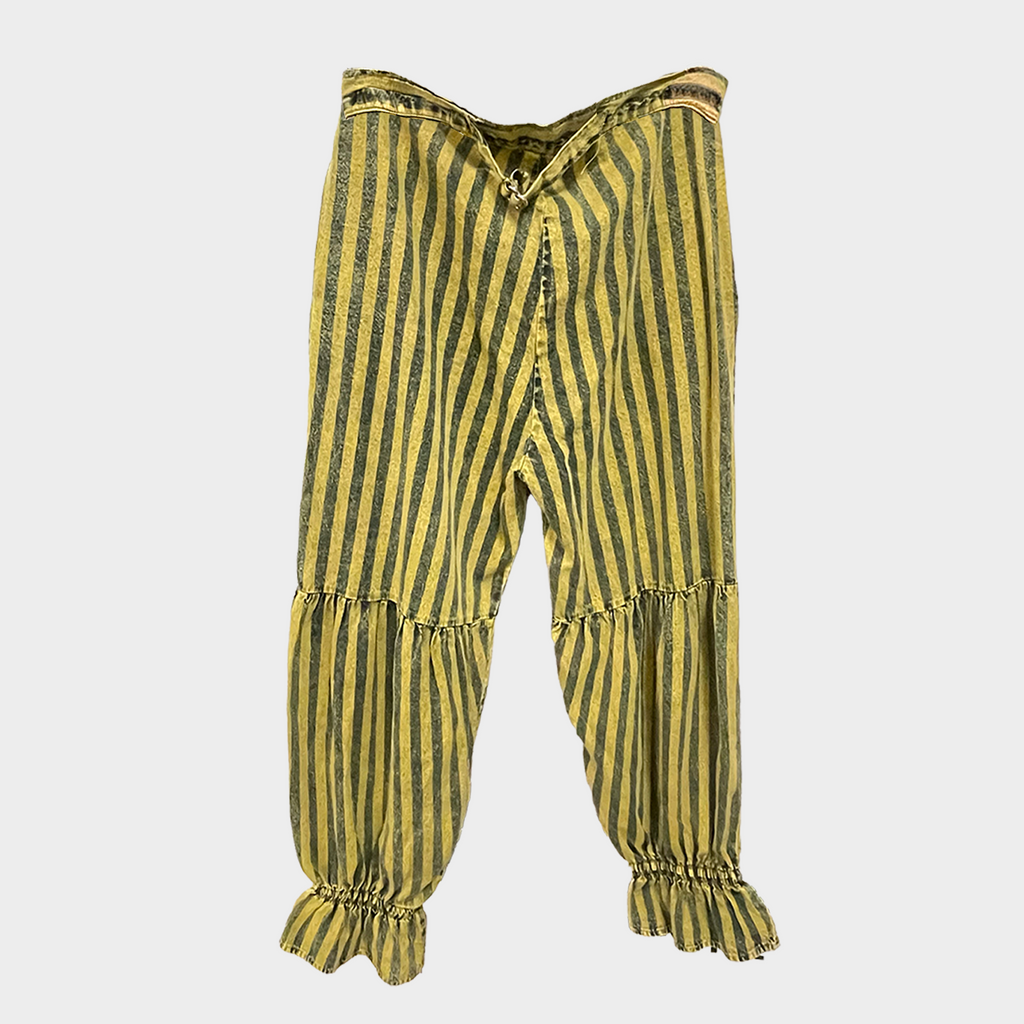 Striped Cotton Canvas Capri Bloomers with Tiger Print | $54 Each