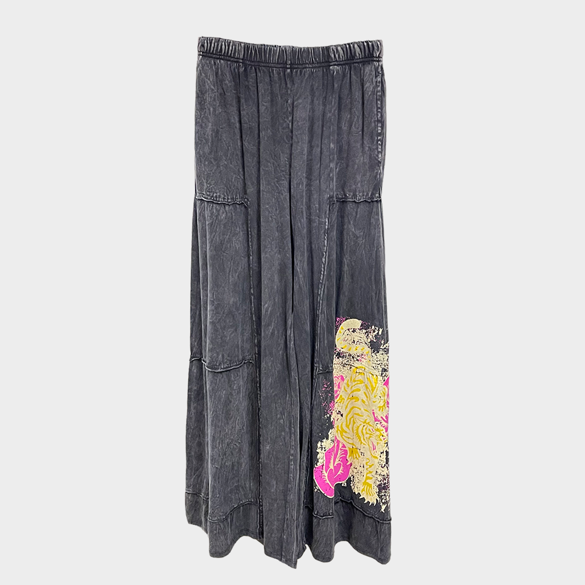 Mineral Wash Tiger & Rose Wide-Leg Pants | $42 Each