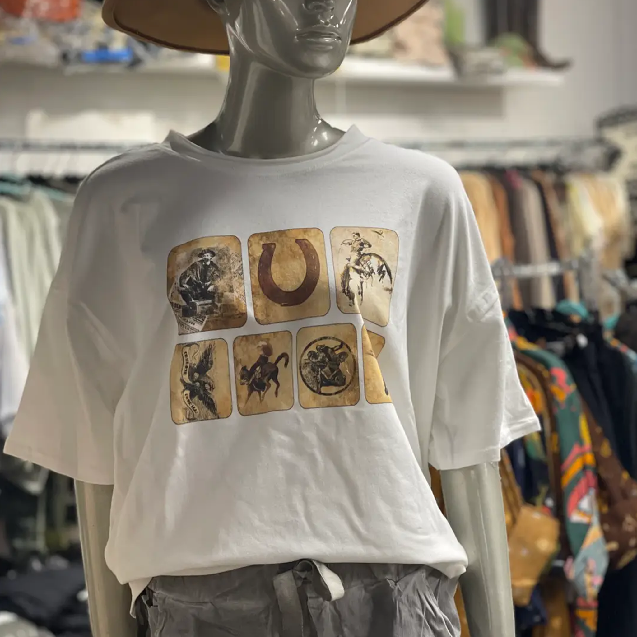 Rodeo Grid Tee